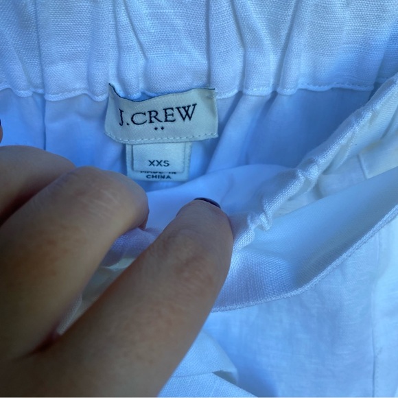 J. Crew Linen Bow Skirt White Size XXS NWT - Picture 11 of 14